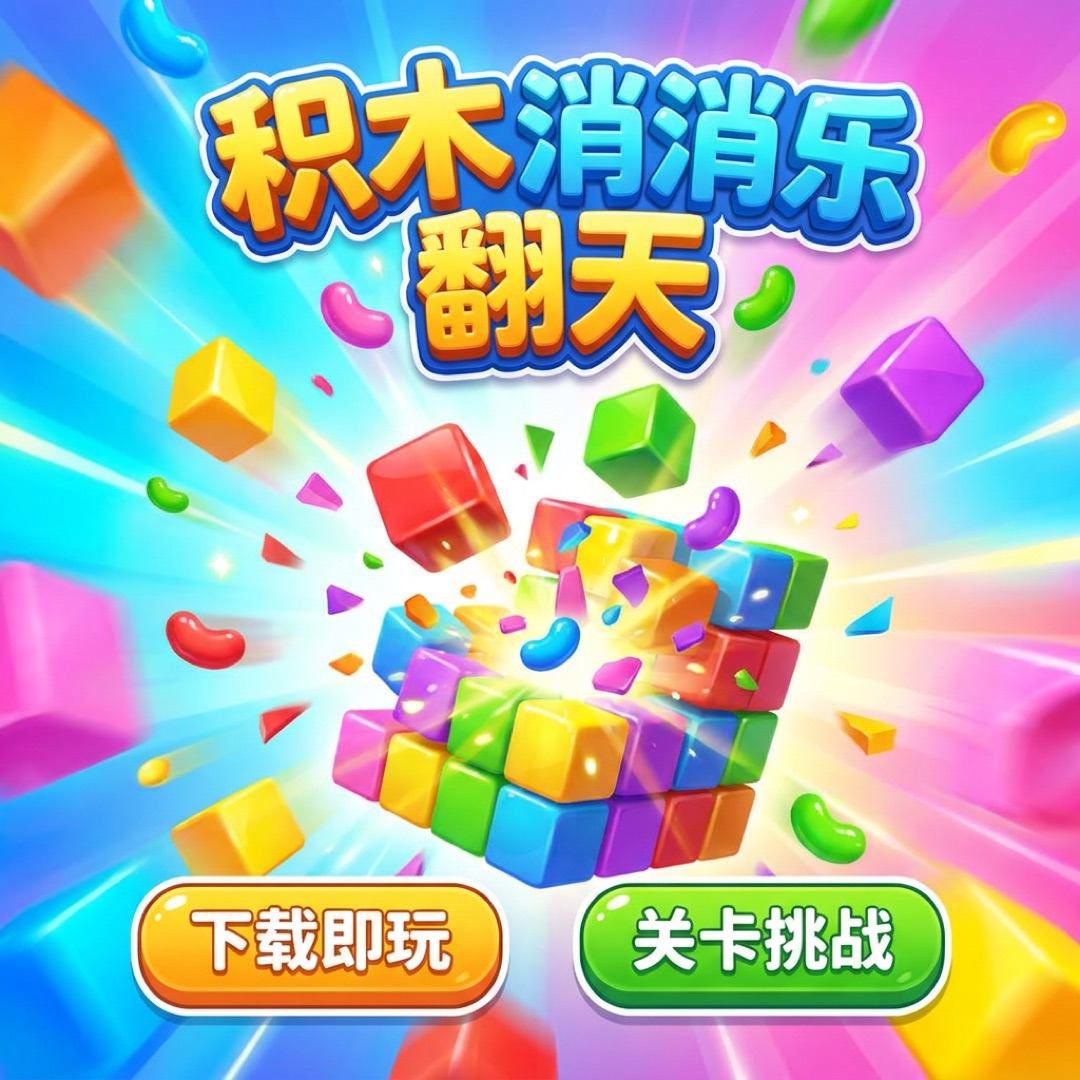 海报 - 缤纷方块